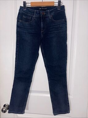 Slim Straight Jeans in Deep Indigo